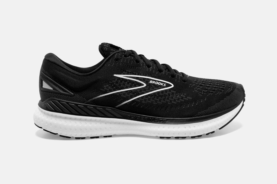 Brooks Glycerin Gts 19 Road Löparskor Herr - Svarta/Vita - 0196-ZCXTH